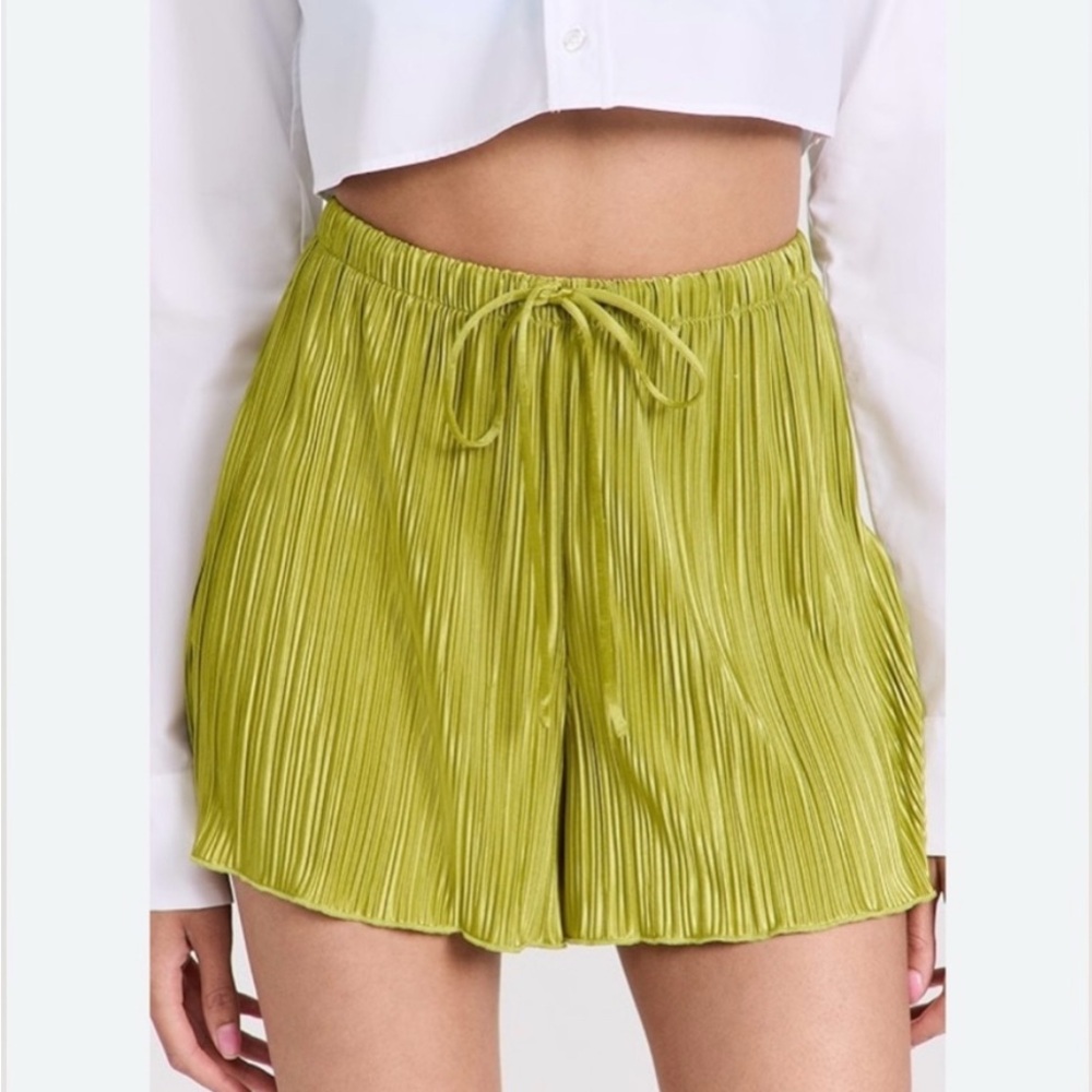 Good American High Waist Lime Shorts